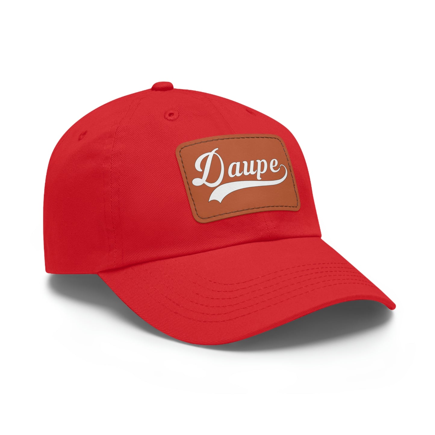 Daupe Leather Patch Dad Hat