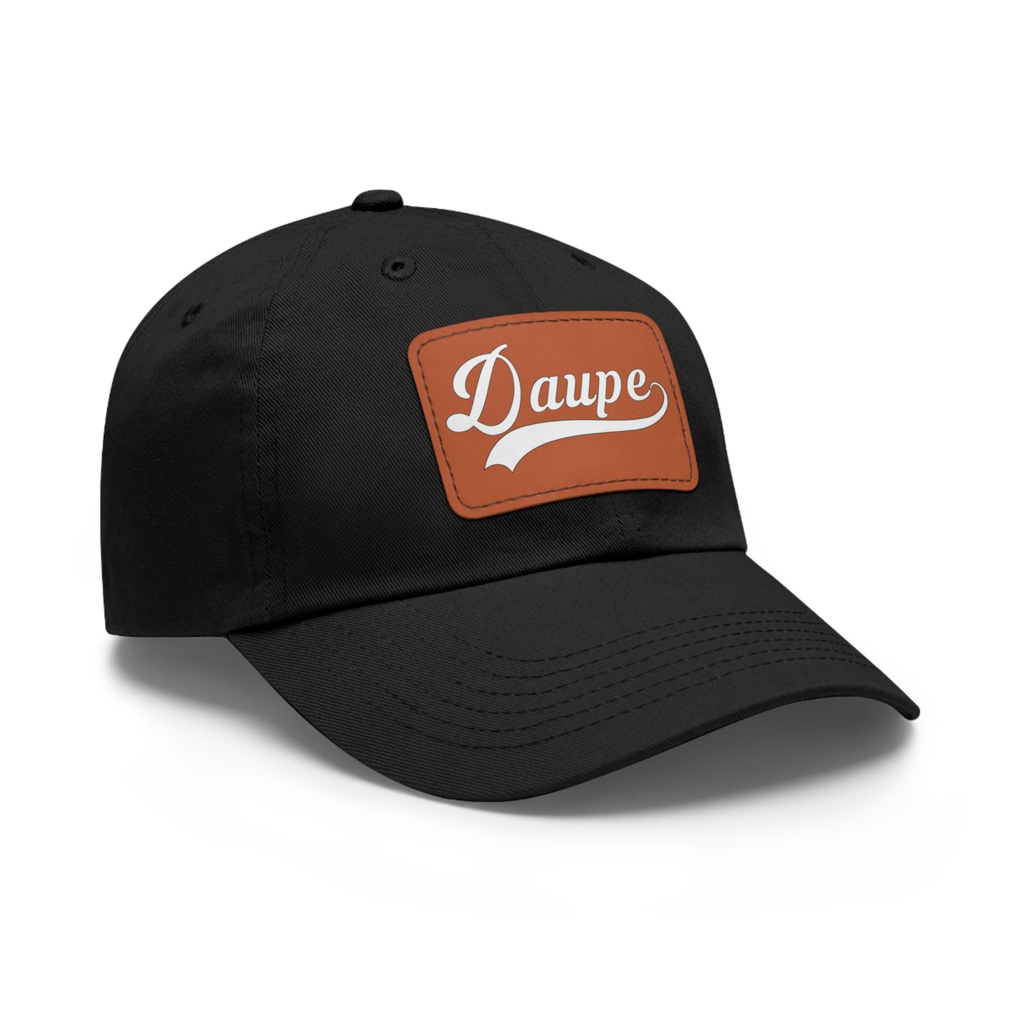 Daupe Leather Patch Dad Hat