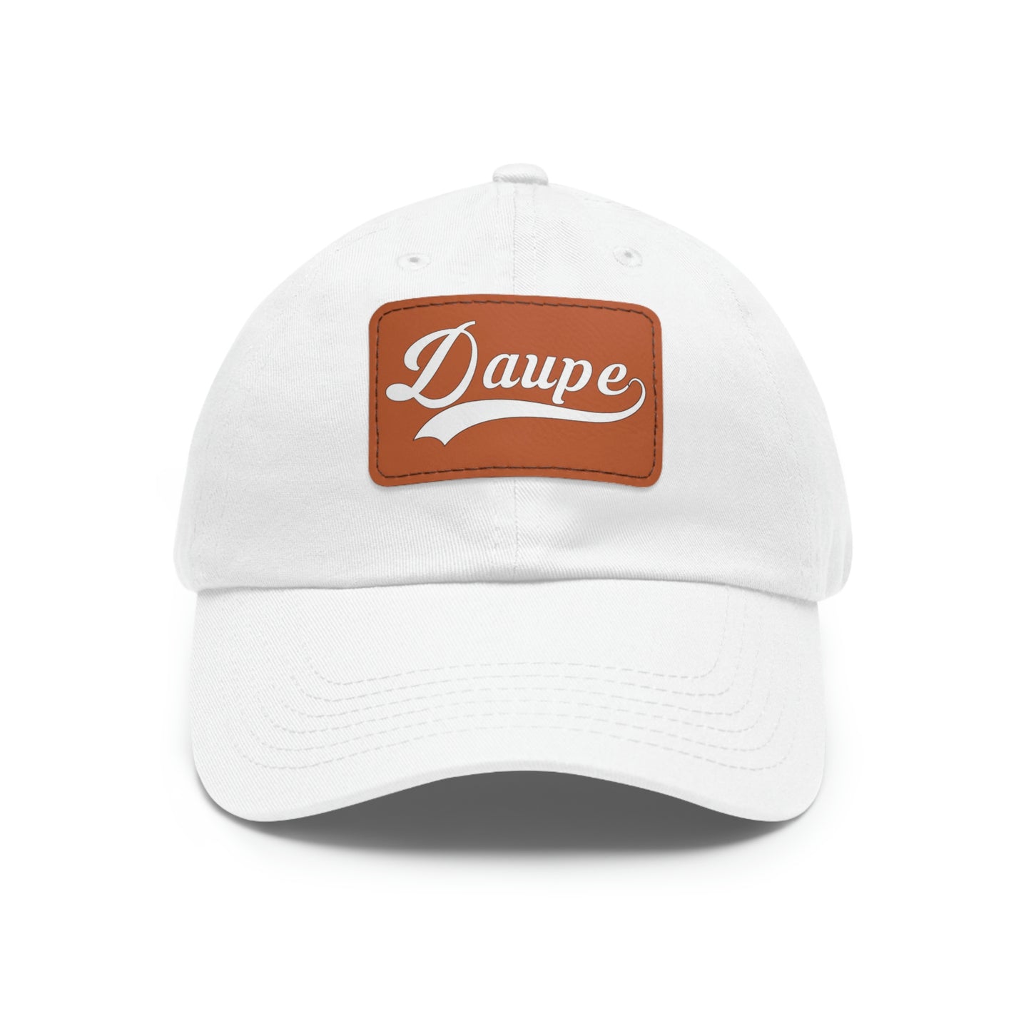 Daupe Leather Patch Dad Hat