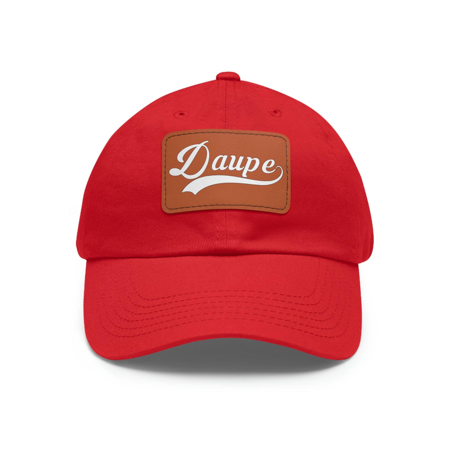 Daupe Leather Patch Dad Hat