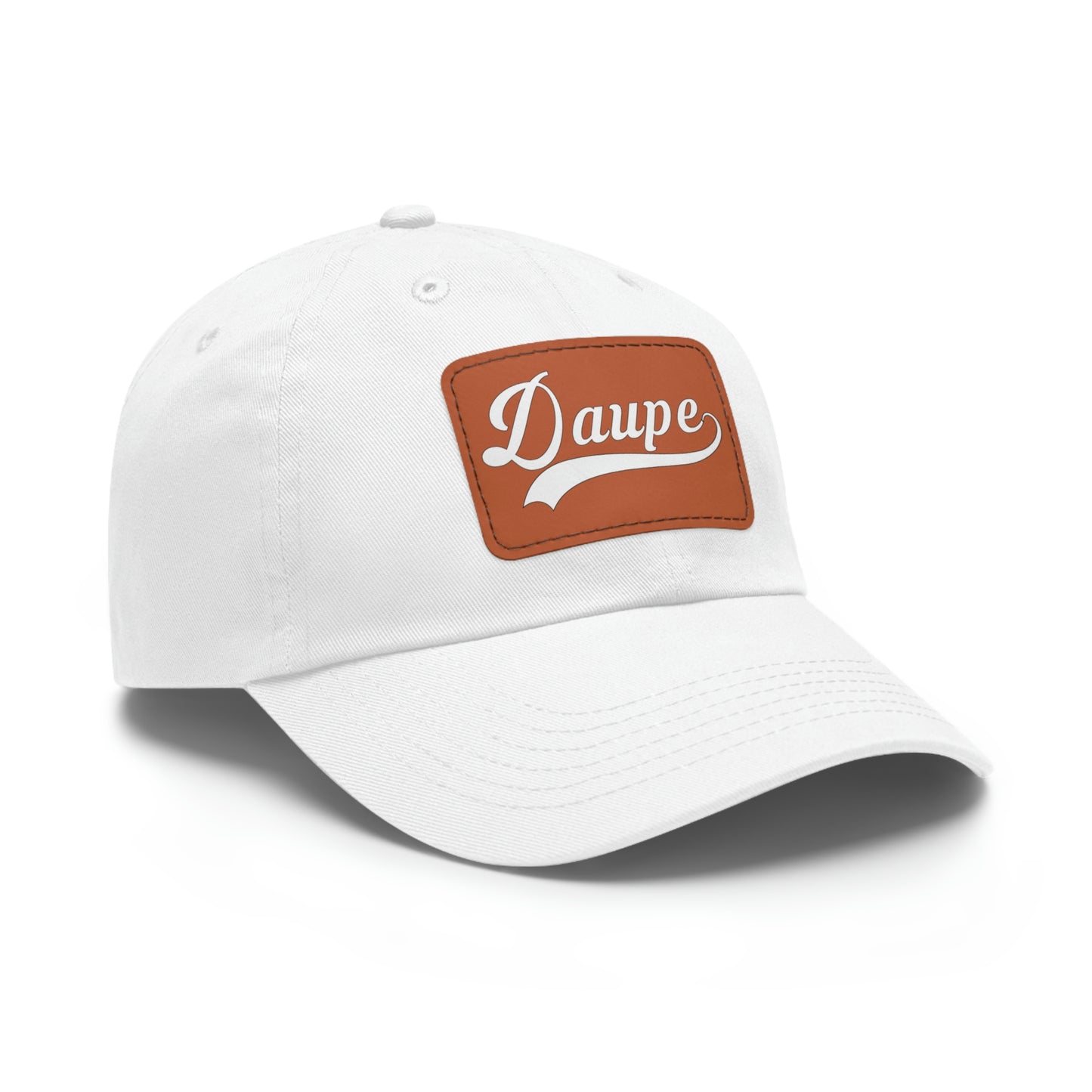 Daupe Leather Patch Dad Hat