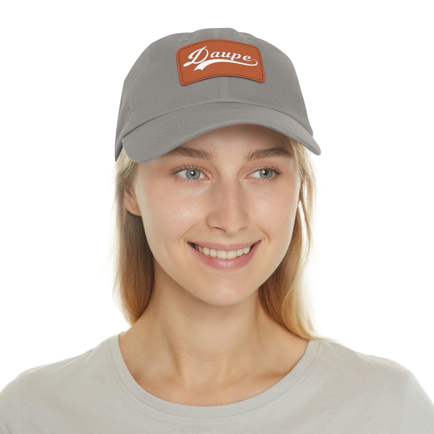 Daupe Leather Patch Dad Hat