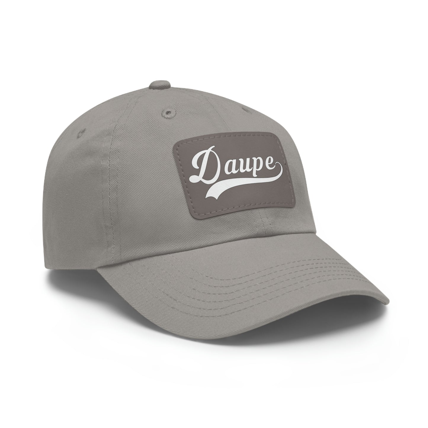 Daupe Leather Patch Dad Hat