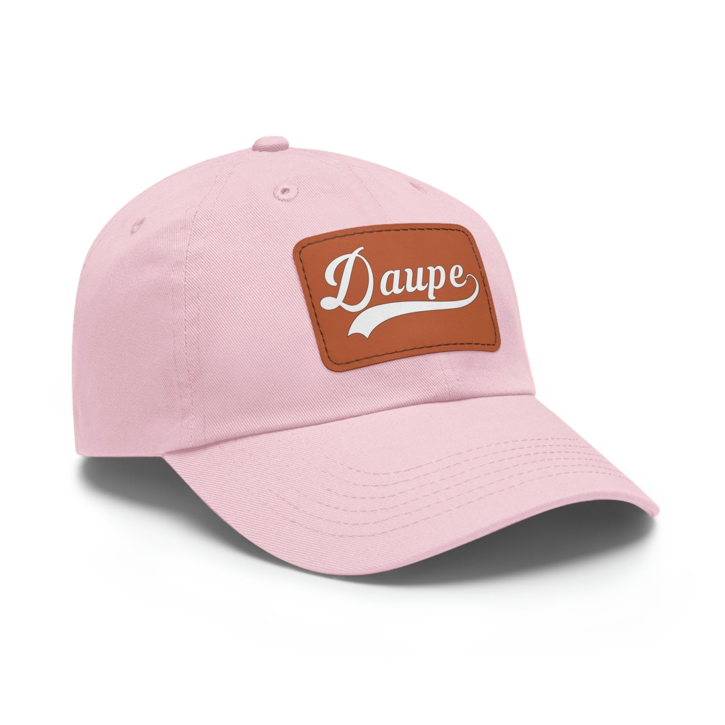 Daupe Leather Patch Dad Hat