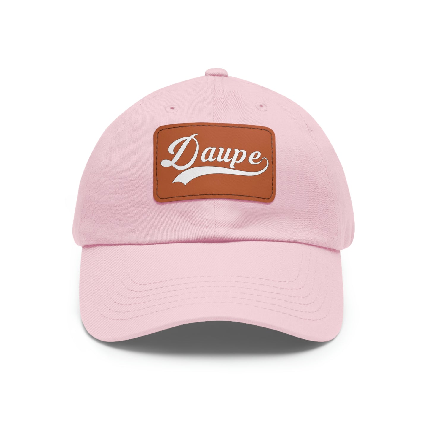 Daupe Leather Patch Dad Hat