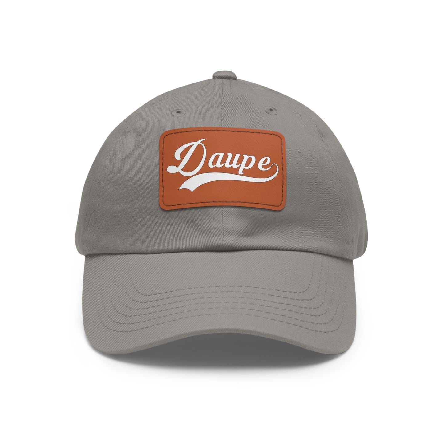 Daupe Leather Patch Dad Hat