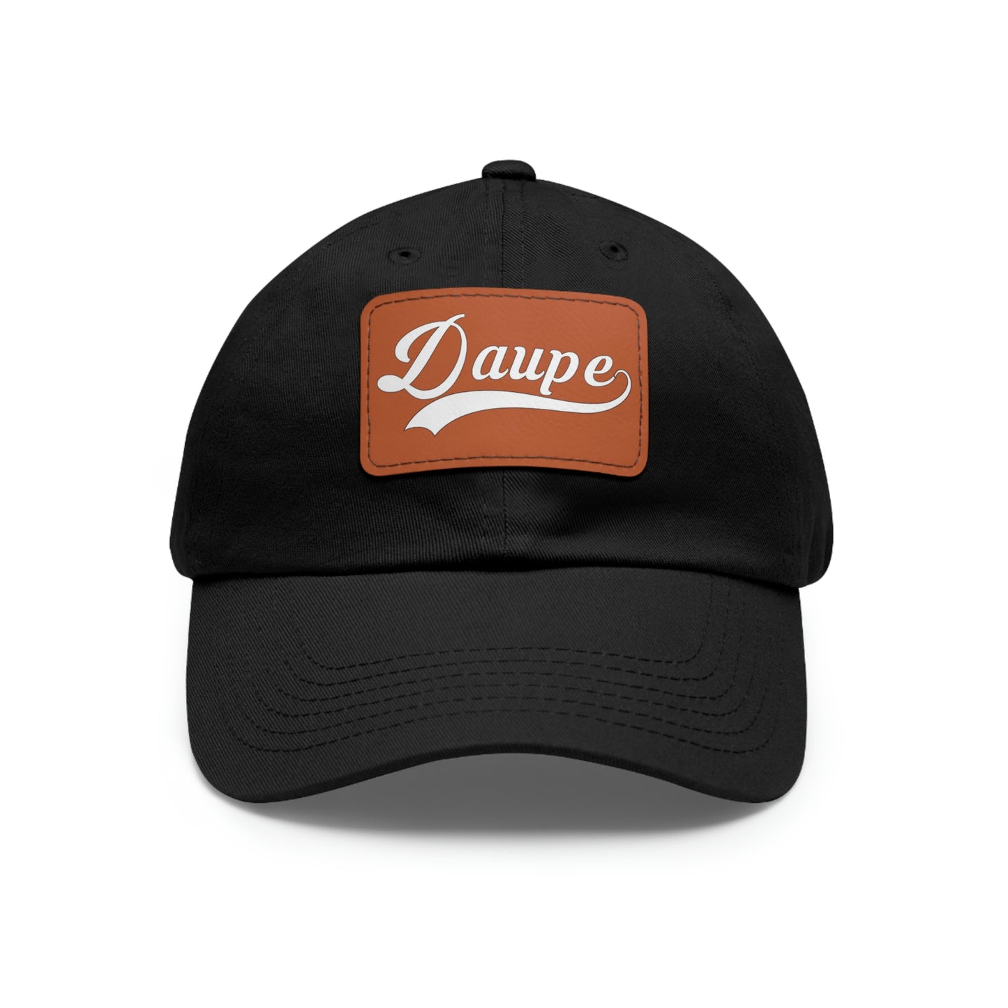 Daupe Leather Patch Dad Hat